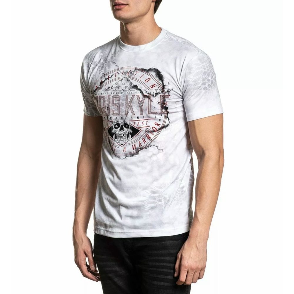 AFFLICTION Men's T-Shirt S/S CHRIS KYLE UP WIND - Picture 4 of 10